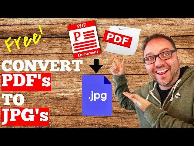 How to Convert PDF to JPG - FREE