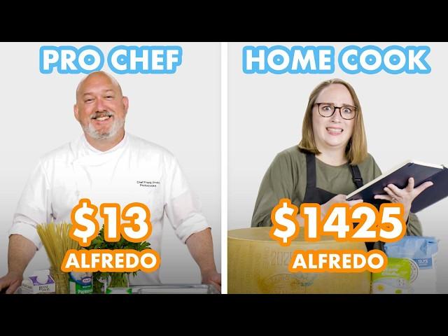 $1425 vs $13 Fettuccine Alfredo: Pro Chef & Home Cook Swap Ingredients | Epicurious