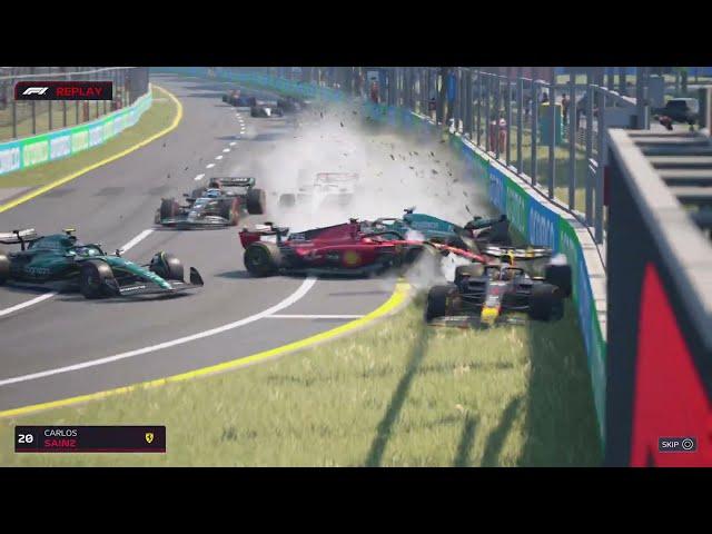 THE BIGGEST CRASH IN F1 MANAGER 23!!!