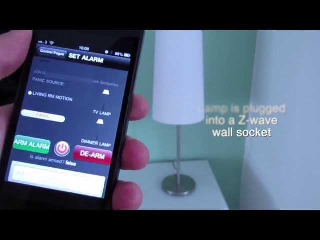 Wow! Use iPhone to control lights and alarm with Z-wave & Indigo!