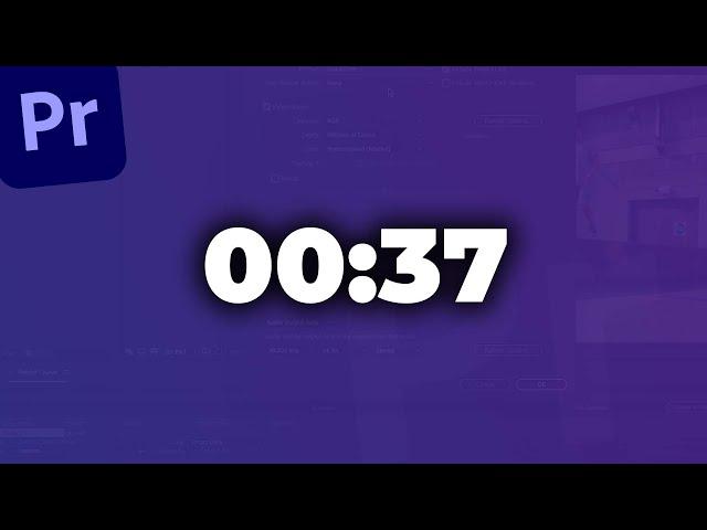 Make A Countdown in Premiere