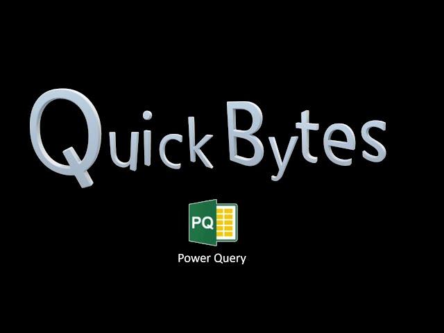 PowerQuery QuickBytes  # 1 - Replacing VLOOKUP with Merge Queries  (Part 1)