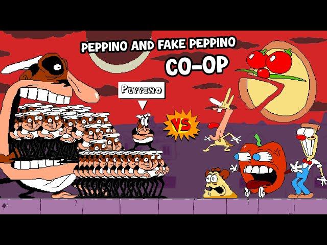 Peppino and Fake Peppino Co-Op in Pizza Tower