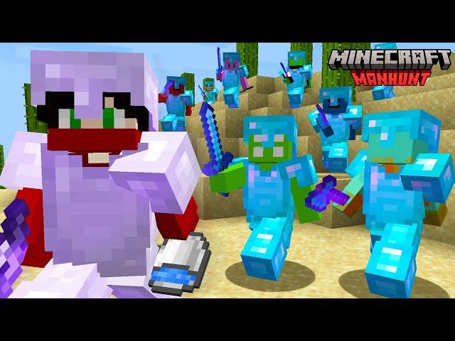 Minecraft Speedrunner VS 8 Hunters REMATCH