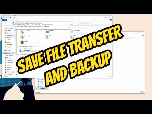 How to Transfer/Backup Save Files for The Forest 2021 | The Forest Tutorials