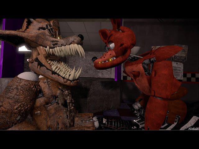 (FNAF SFM) Foxy V.S Twisted Foxy