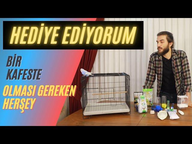 Bir Kafeste Olması Gereken Herşey - Muhabbet Kuşu Kafes Seti - Hediye Ediyorum