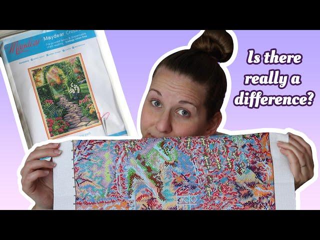 Embroidery Artist Tries Cross Stitch for the First Time! (Featuring Maydear Cross Stitch Kits)