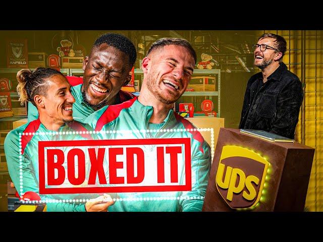 HILARIOUS Quiz Show Challenge! Mac Allister, Konate & Tsimikas Play BOXED IT! | Liverpool FC