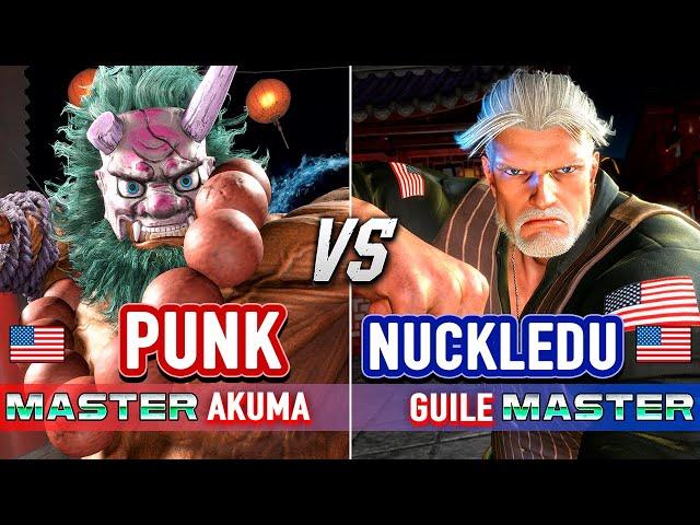 SF6  PUNK (Akuma) vs NUCKLEDU (Guile)  Street Fighter 6 High Level Gameplay