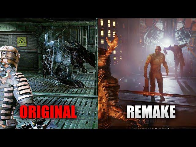 【4K60ᶠᵖˢ】DEATH SCENES COMPARISON DEAD SPACE REMAKE vs ORIGINAL | DEAD SPACE REMAKE 2023