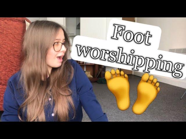 Foot worshipping…