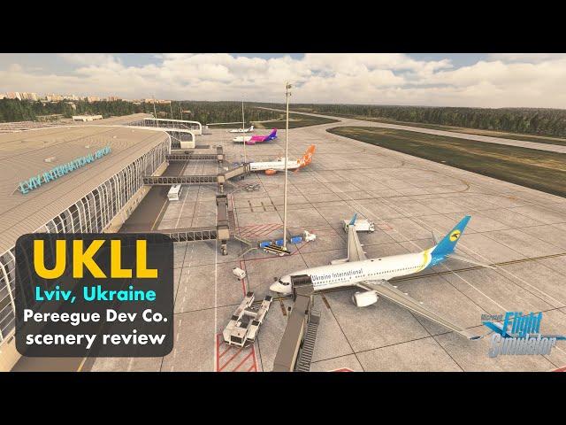 UKLL Lviv, Ukraine airport review • Обзор аэропорта Львов, Украина • default vs Pyreegue • MSFS 2020