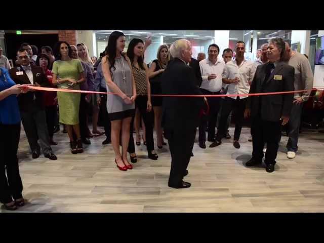 RED SQUARE RIBBON CUT EVENT