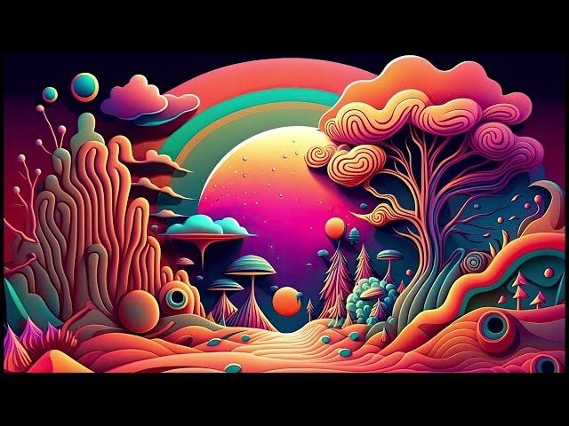 Progressive Psytrance - Electric Samurai / Hallucinations mix 2023 (AI Graphic Visuals)