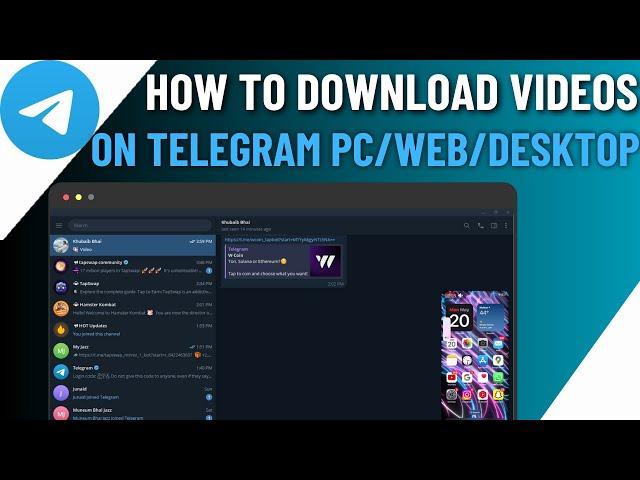 How to Download Videos on Telegram PC/Laptop/WEB | Save Video