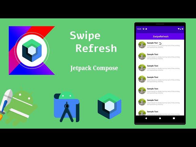 How to implementation Swipe Refresh in Jetpack Compose | Android | Kotlin | Make it Easy