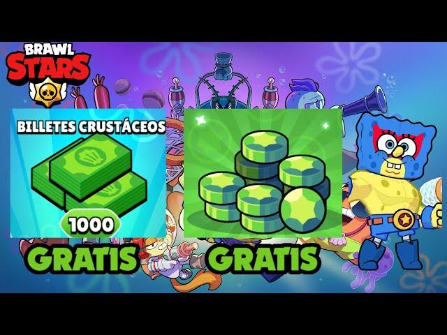 Billetes Crustaceos y Gemas GRATIS en Brawl Stars