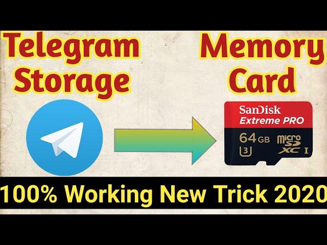 Change Telegram Storage to Memory Card (New Trick of 2020, 100% Working)