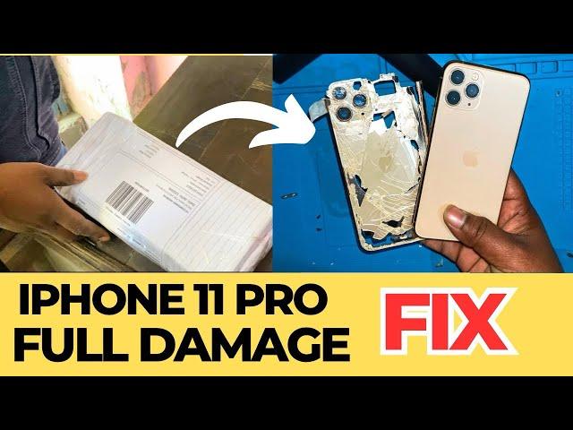 iPhone 11 Pro Full Damage Repair Back Housing- Display | Customer send From Uttar Pardesh 