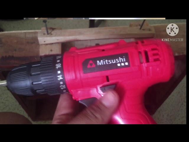 Mitsushi cordless drill / power test using 2 inches gypsum screw.