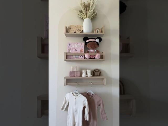 Nursery Accent Wall | Minimal Home Decor | Girl Nursery | Marsh Forever #shorts