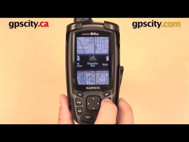 Garmin GPSMAP 64 Series: Page Sequence Menu with GPS City