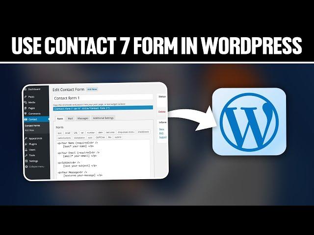 How To Use Contact Form 7 in WordPress 2024! (Full Tutorial)