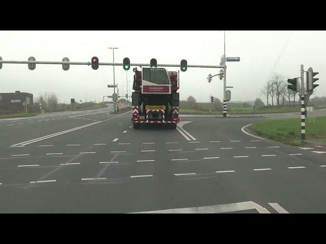 dashcam Winschoten Groningen en terugreis  pallets ophalen. ac500 tonner wagenborg netlift