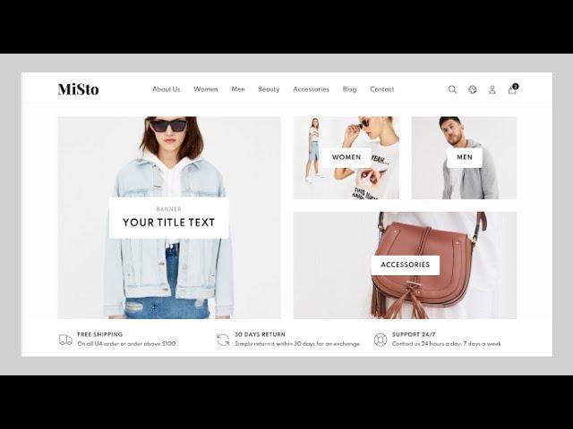 #2 Build the Modern Responsive Ecommerce Website  in Vue JS | Vuejs, Nuxtjs | Figma to Vuejs | 2022