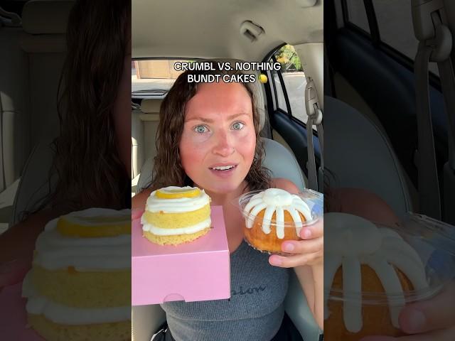 crumbl vs. nothing bundt cakes  who’s better? #crumbl #bundtcake #fastfood