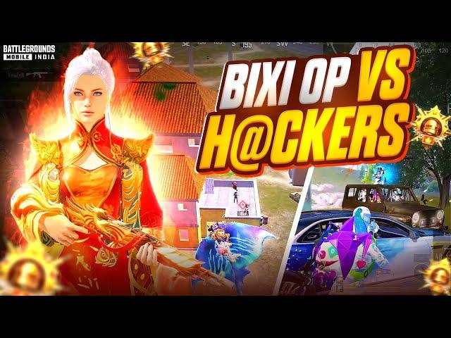 Bixi Op VS Conqueror Lobby H@CKERS | Most Intense Solo vs Squad Player | 1v4 Clutches BGMI