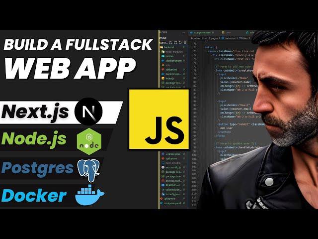 Next.js, JavaScript, Docker: Build a fullstack REST API using Node.js, Express, Prisma, PostgreSQL