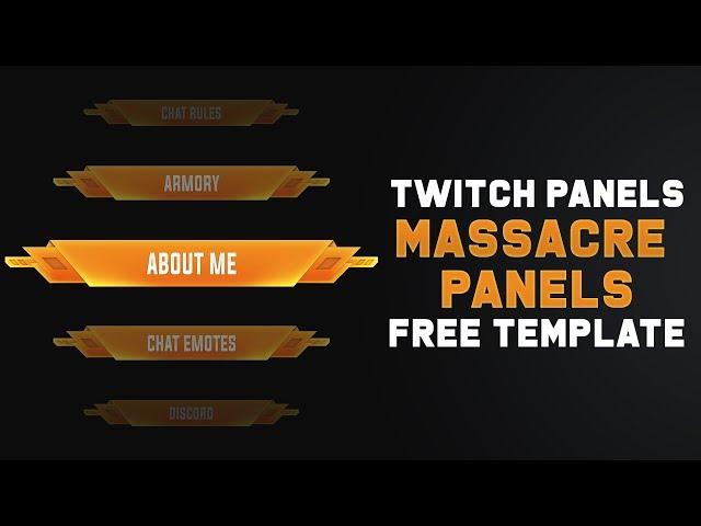 Massacre (Twitch Panels + Template) | FREE