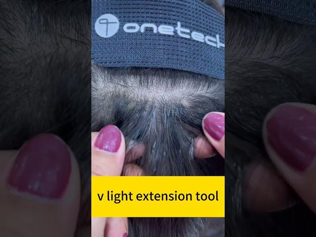 v light  hair  extension  new tool,very popular，10D hair extension  #hairextensions#vlight