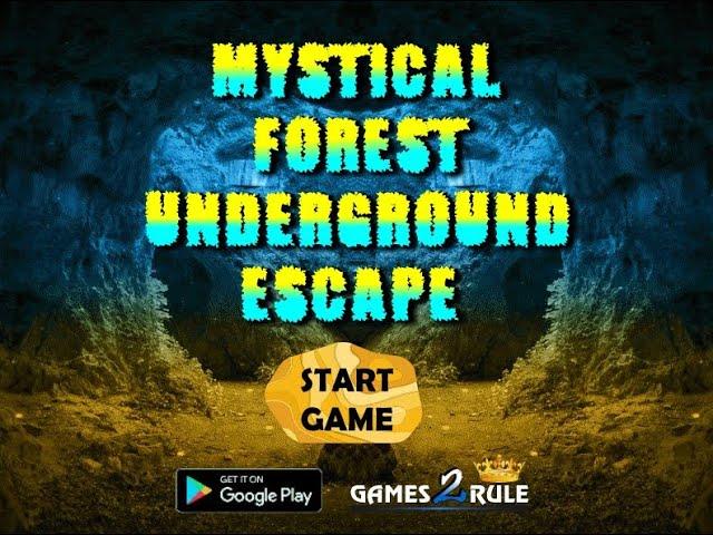 mystical forest underground escape video walkthrough