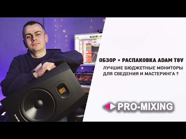 Обзор + Распаковка ADAM T8V : Лучшие бюджетные мониторы для Сведения и Мастеринга ?