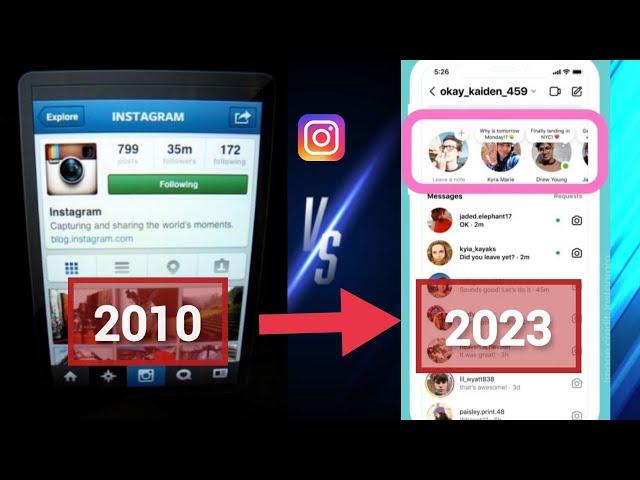 Evolution instagram (2010 - 2023) #instagram #trending #youtubesvideo