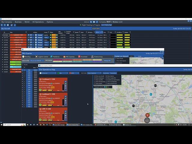 How to have 3 or more windows open in OnAir Company Airline Manager