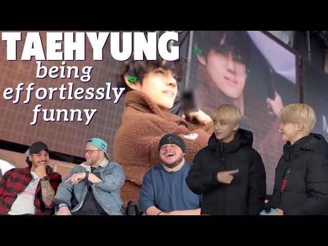 BTS Taehyung being effortlessly funny REACTION