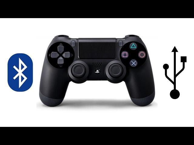 Подключение Dualshock 4 к ПК (USB/Bluetooth)