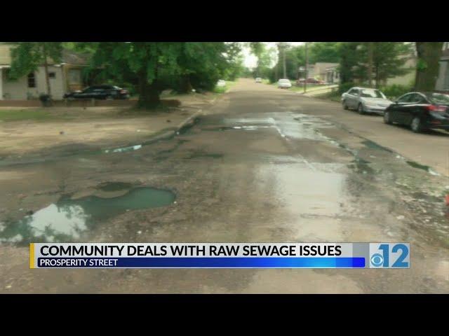 Community deals with raw sewage