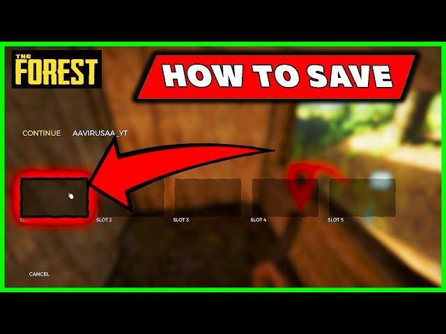 How To Save your game in The Forest Game [ SAVING GUIDE ]