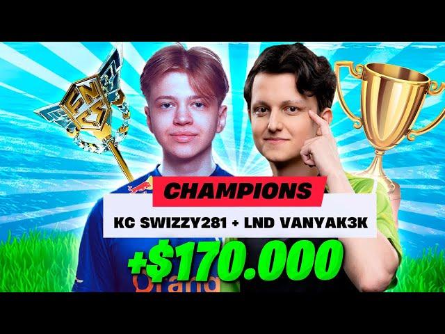 РЕАКЦИЯ VANYAK3KK И SWIZZY НА 1 МЕСТО FNCS ФОРТНАЙТ! ВАНЯКЕК ФНКС FORTNITE GAMEPLAY