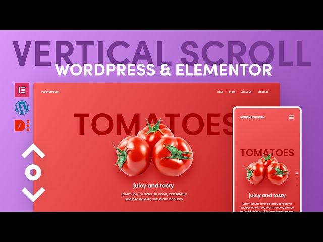 How to create a vertical page scroll with Wordpress and Elementor