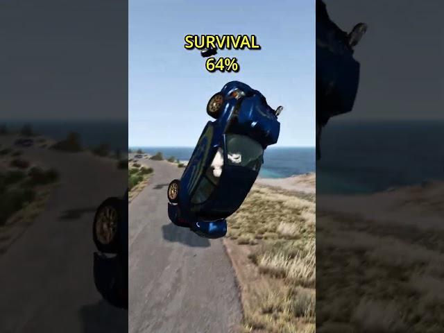 Can You Survive This Barrel Roll? #shorts #beamngdrive