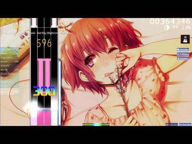 [osu!mania]  Cascada - Bad Boy (Nightcore Mix) [Insane]