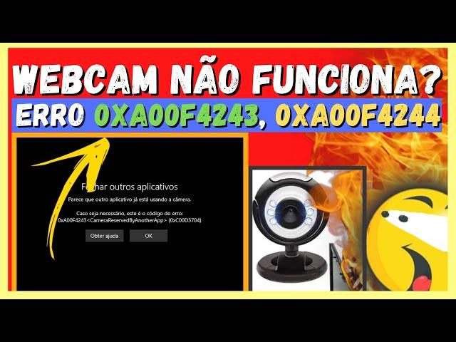 ️COMO CORRIGIR Código DE ERRO do aplicativo CÂMERA DO WINDOWS 0xA00F4243?