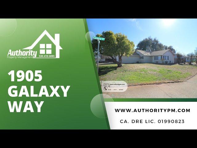 1905 Galaxy Way Offered By Authority Property Management, Redding, CA