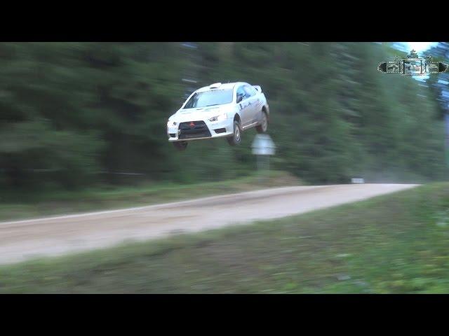 Alexander Gorelov crash in 300 Lakes rally 2016